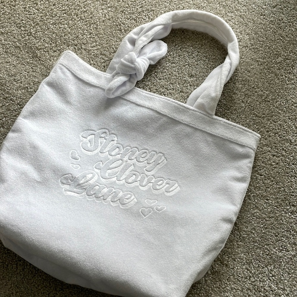 Terry Cloth Embossed Beach Tote Bag - Stoney Clover Lane x Target White